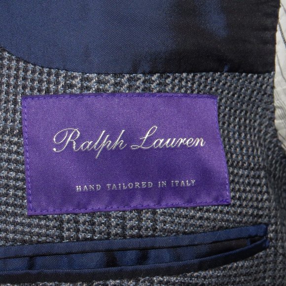 Ralph Lauren Purple Label Kent Linen Blend Glen Plaid Sport Coat 44R NWT $2995 - Picture 11 of 11